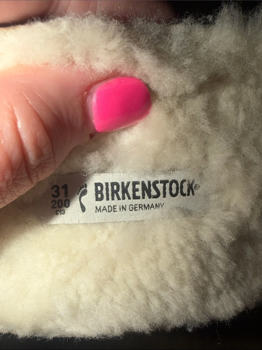 Birkenstock Blush pink Wool Slip-On slipper clog